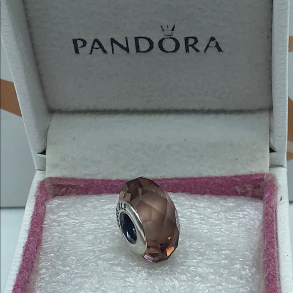 Pandora,”Blush Pink Faceted ” S925ALE, Murano Glass Charm 791729NBP M1 - Picture 6 of 6